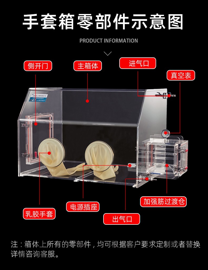 亚克力真空手套箱 JC-GBT系列(图5)